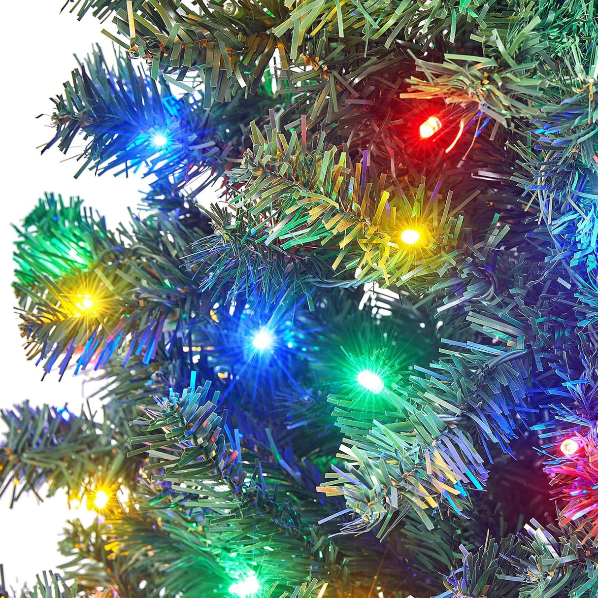 Árbol de Navidad artificial Yaheetech 9ft con luces LED 850