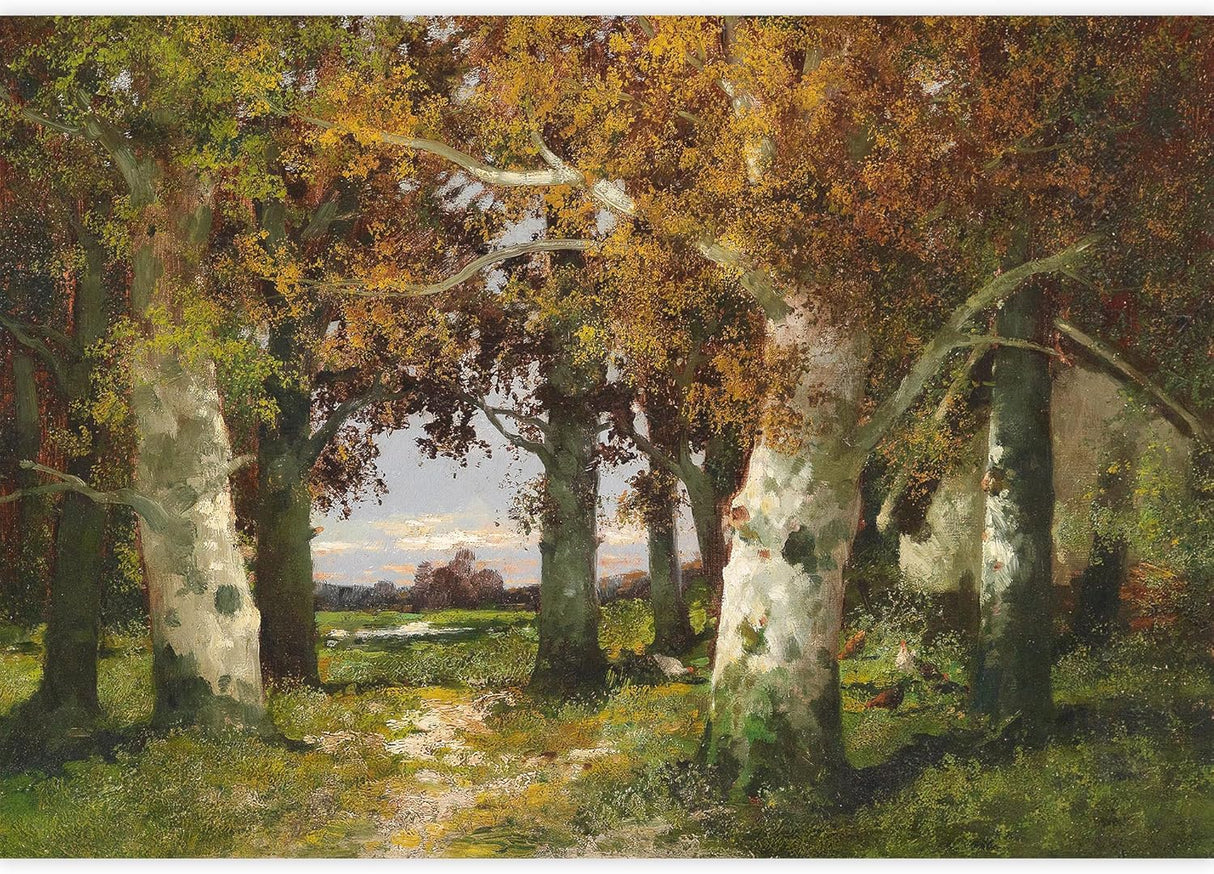 IDEA4WALL Adhesivo removible de pared/mural Otoño Sendero