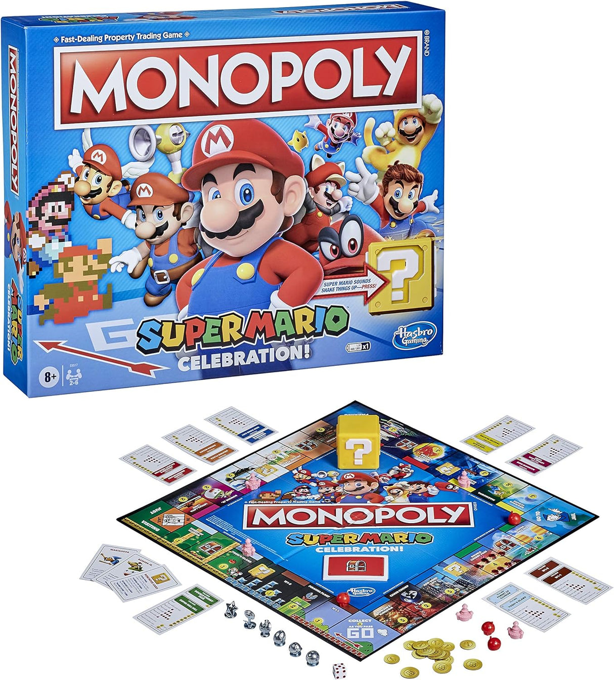 Monopoly Super Mario Edición Celebración, 4 Jugadores, Sonidos