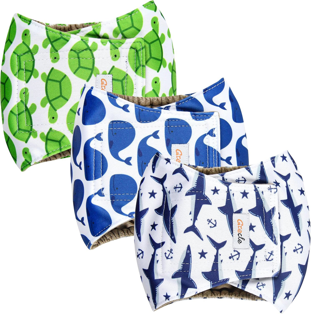 Grecle Pañales prémium para perros machos.Banda lavable para el vientre