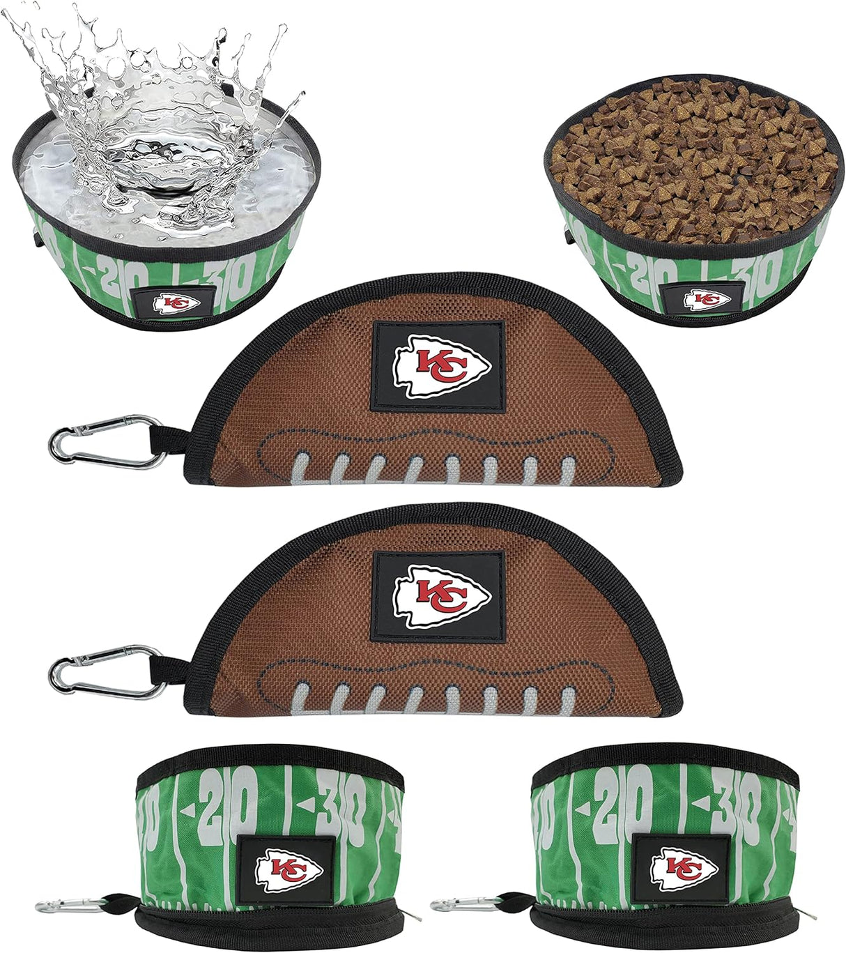 Set de tazones colapsables para perros - Pets First, 2 uni