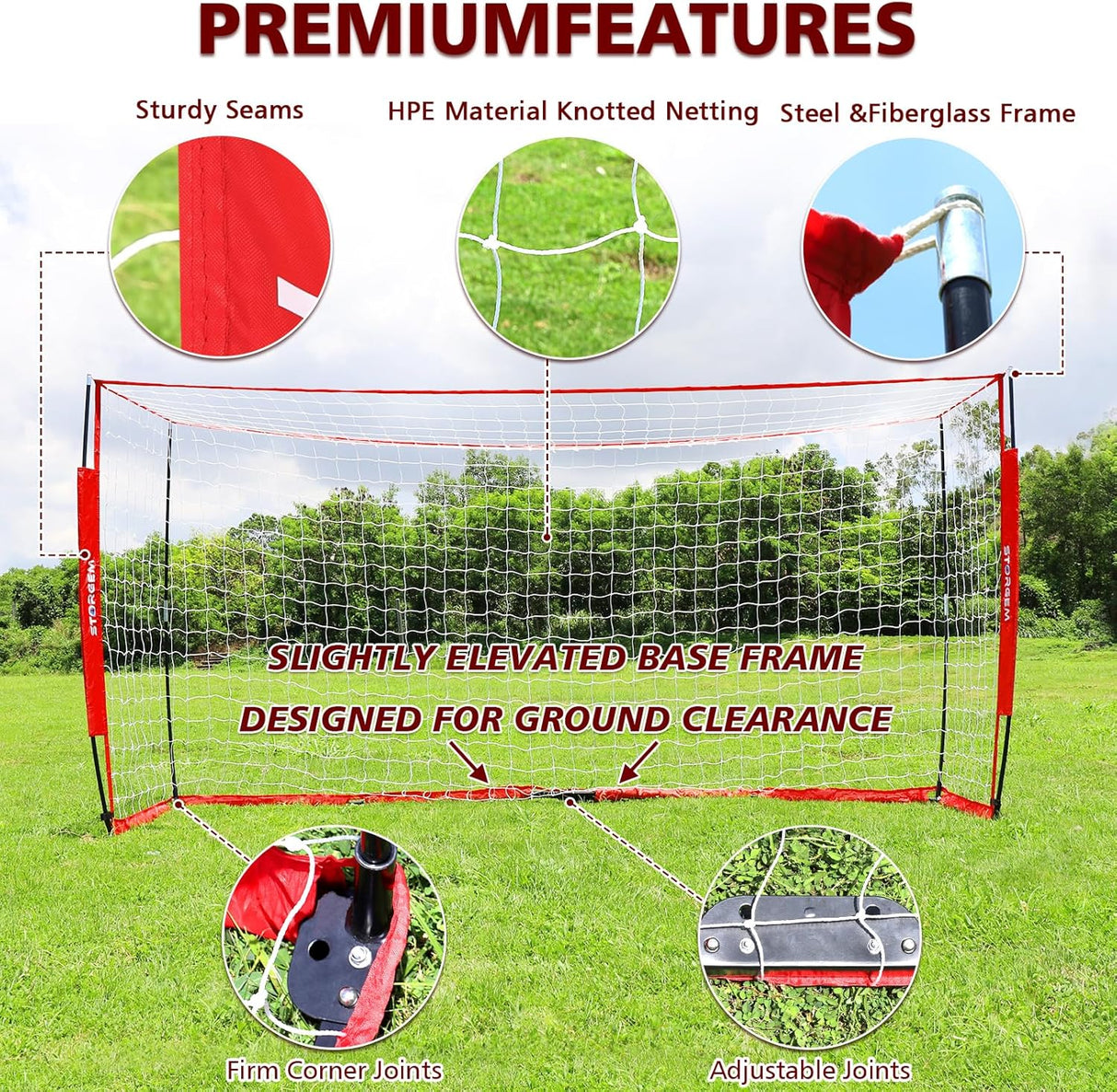 Porteria de futbol portatil plegable, fácil de llevar