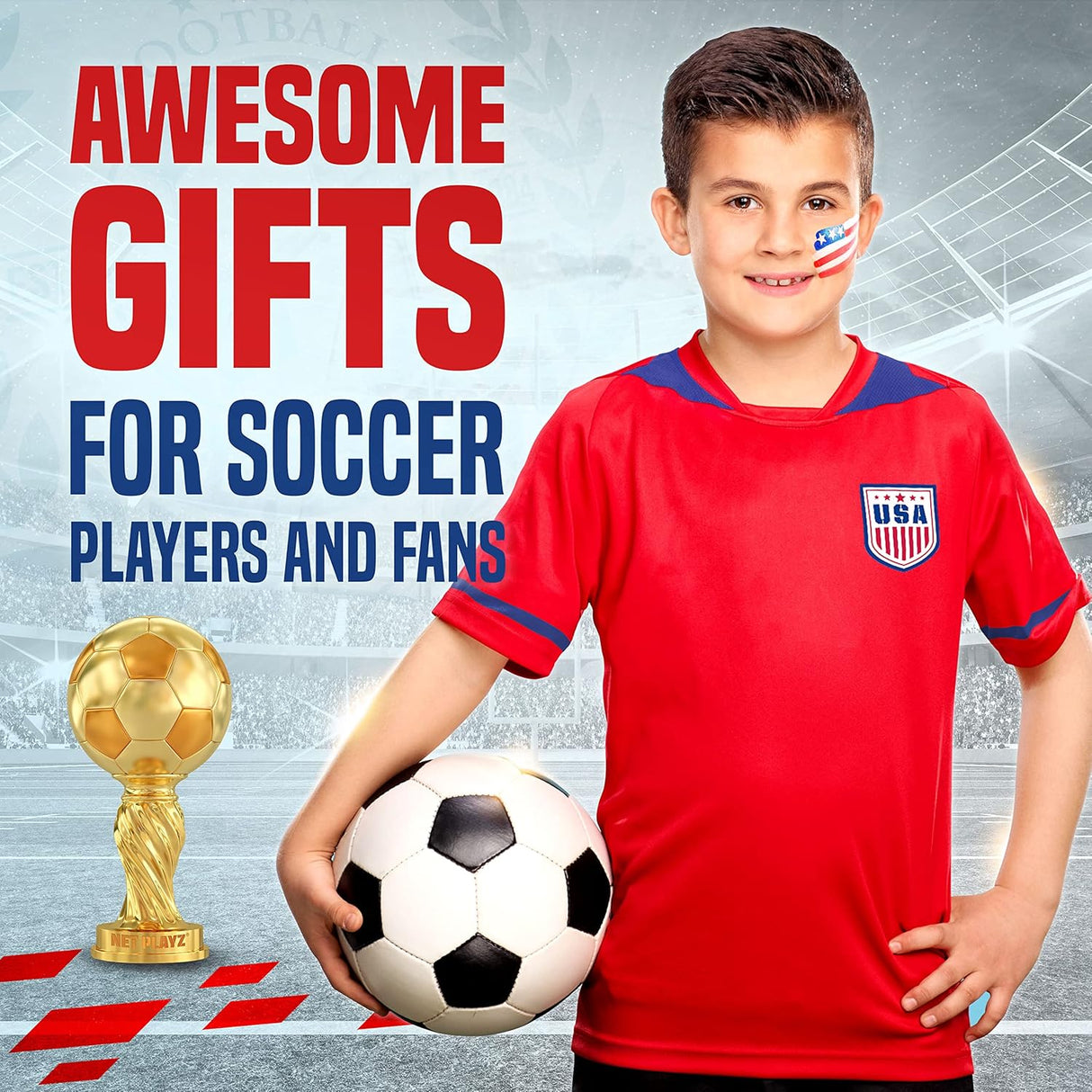 NET PLAYZ Porterías de fútbol Red de fútbol para niños