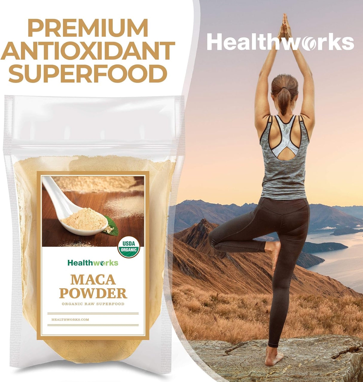 Polvo de Maca Healthworks Modelo 1