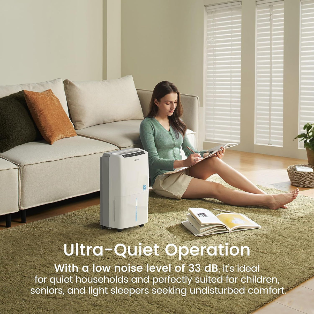 Deshumidificador Waykar 2000 Sq. Ft, Eficiente, Modelo 2025