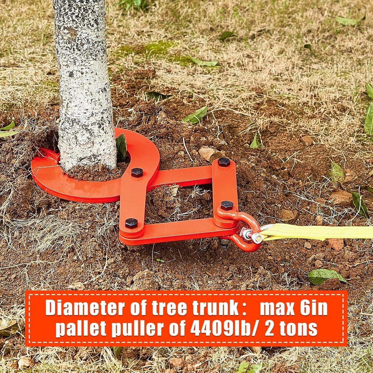 Kit de agarre para palets 1t, incluye ganchos y correa.