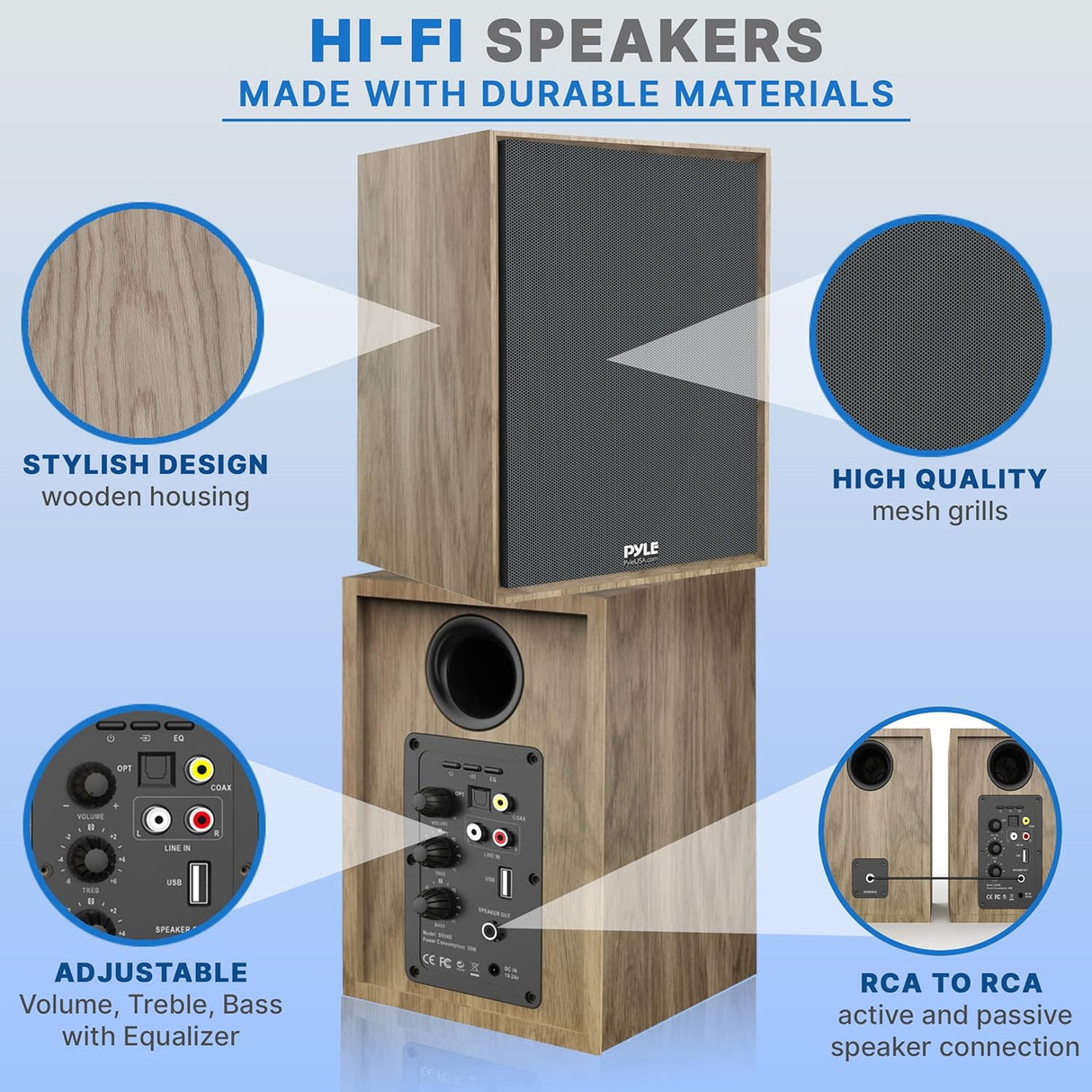 Parlantes de estantería PYLE-HOME PBKSRB40