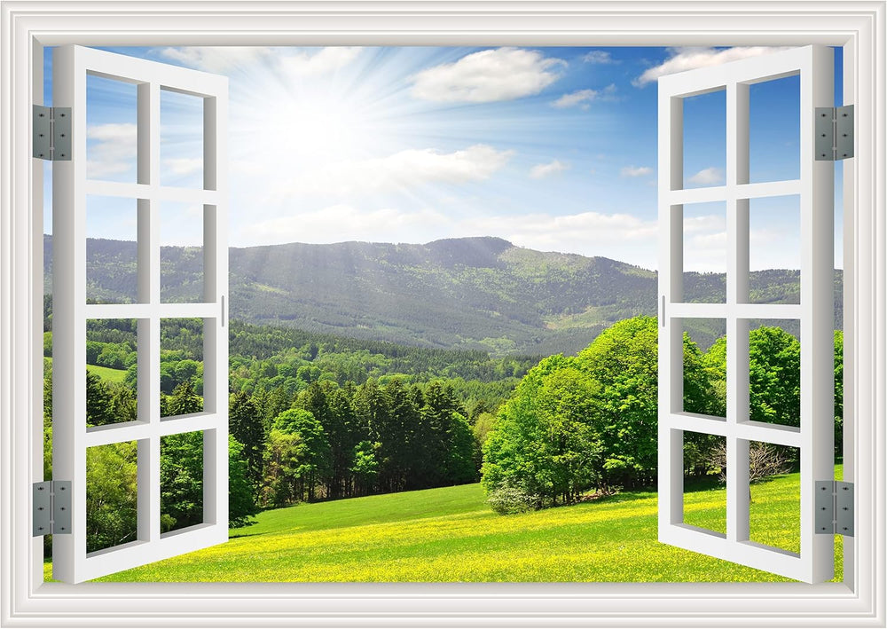Sticker de Ventana Falsa FLFK, Mural Decorativo 16x24