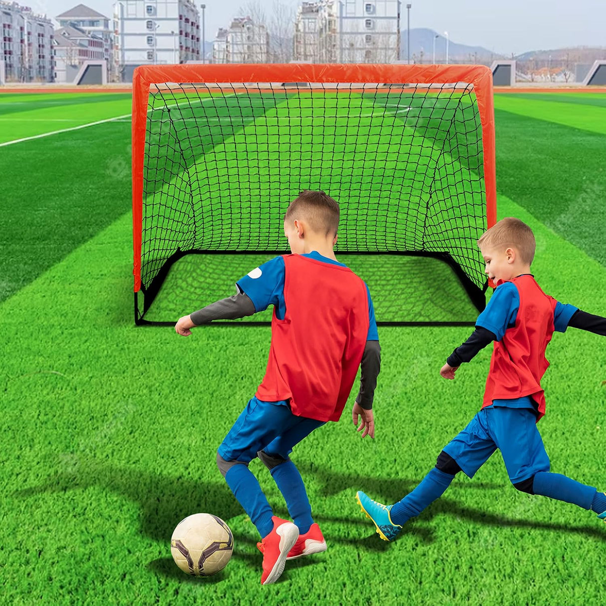 2 kits de portearías de futbol portatiles para niños