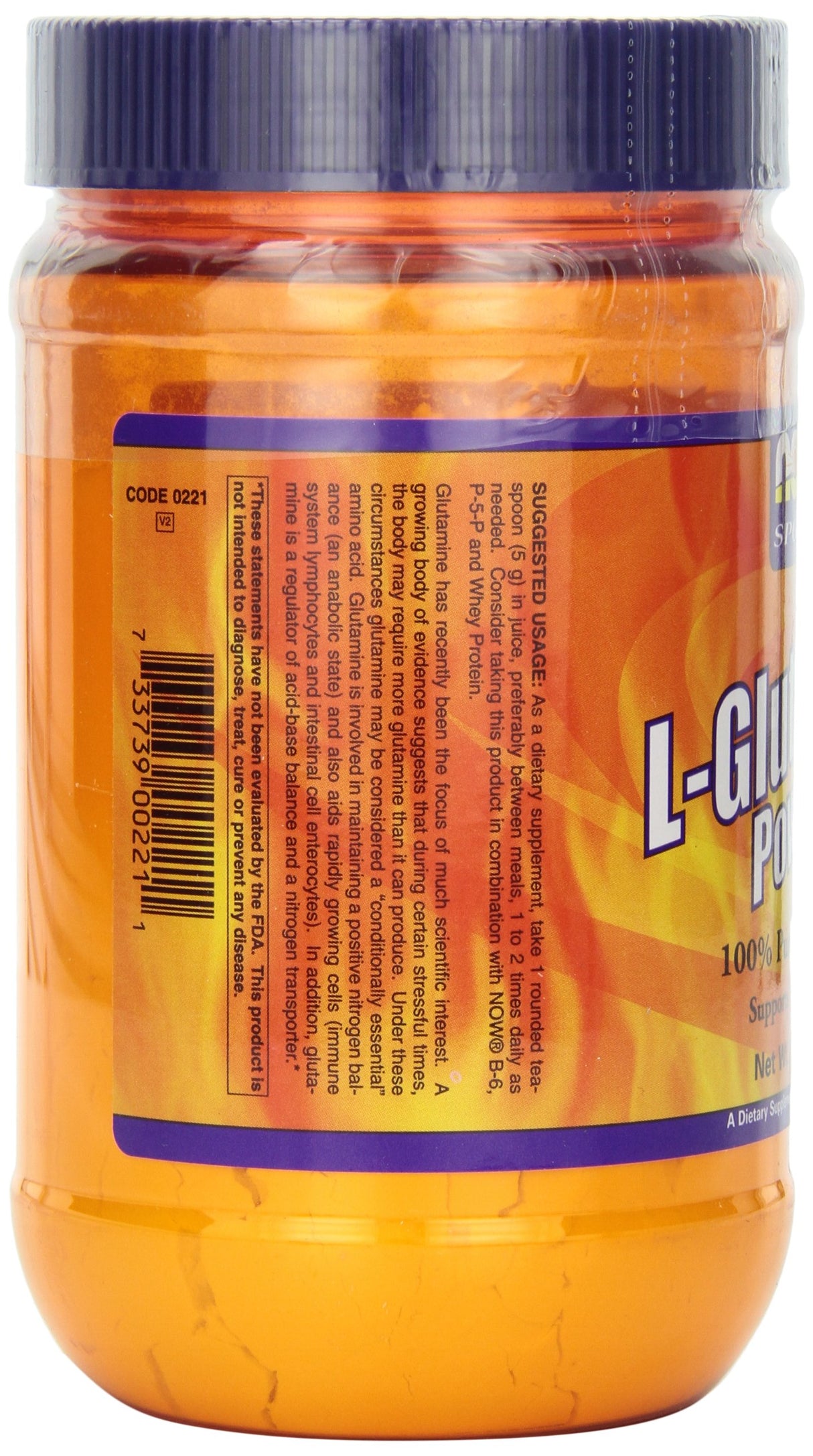 L-Glutamine Powder de 1 libra con aminoácido