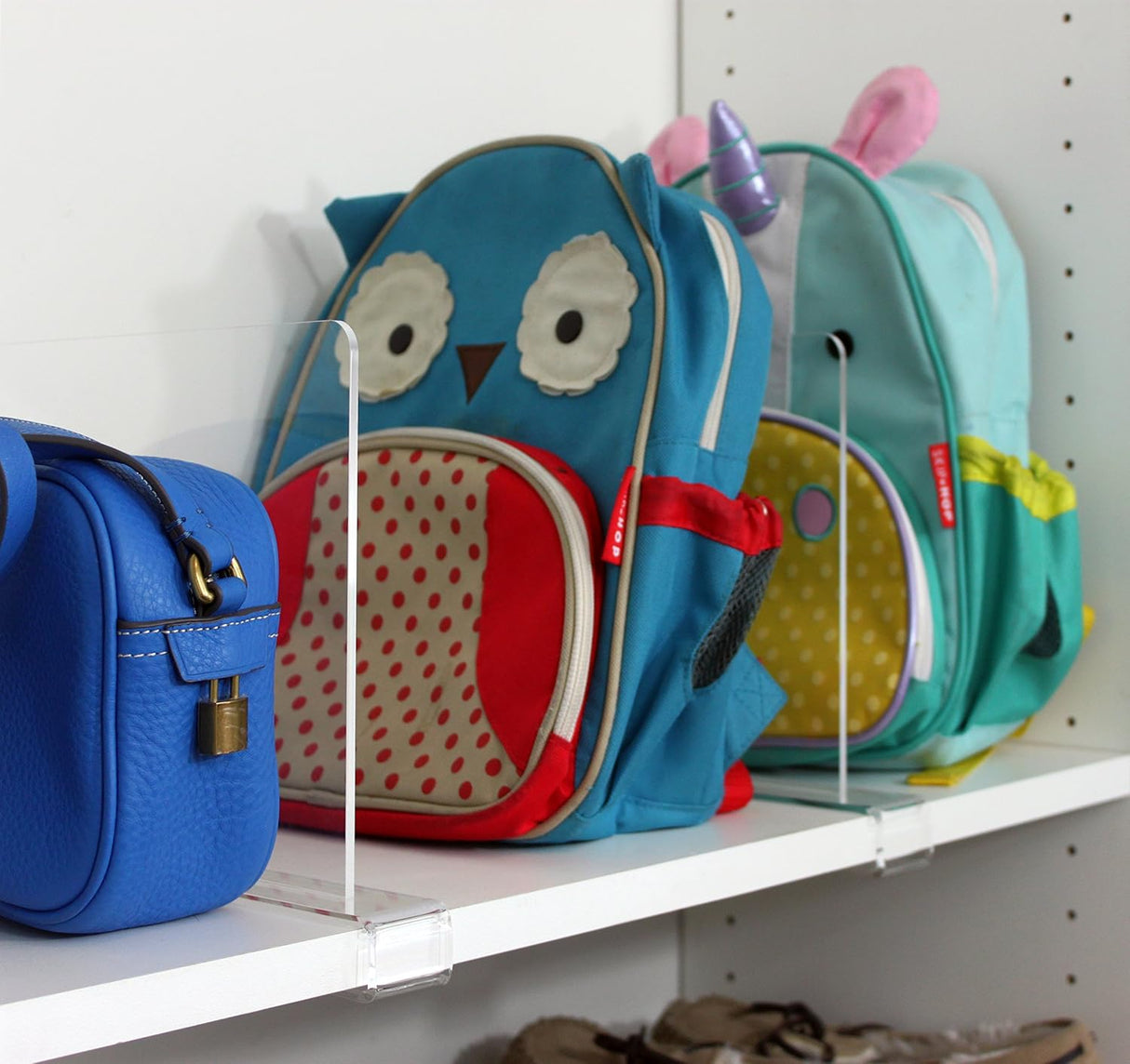 Divisor de estante acrílico transparente (4)