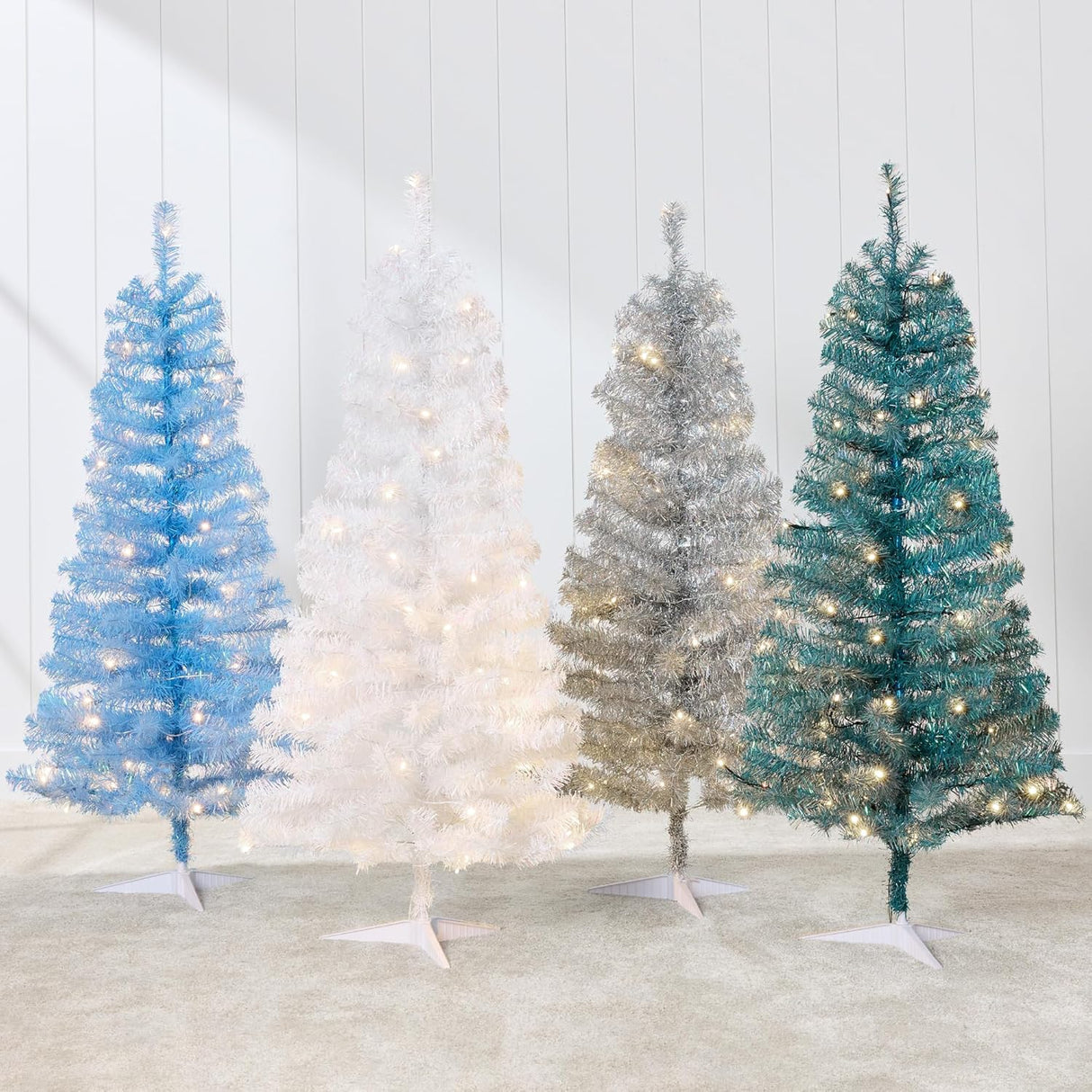 Árbol de Navidad Artificial 4ft Best Choice Products, Pre-iluminado
