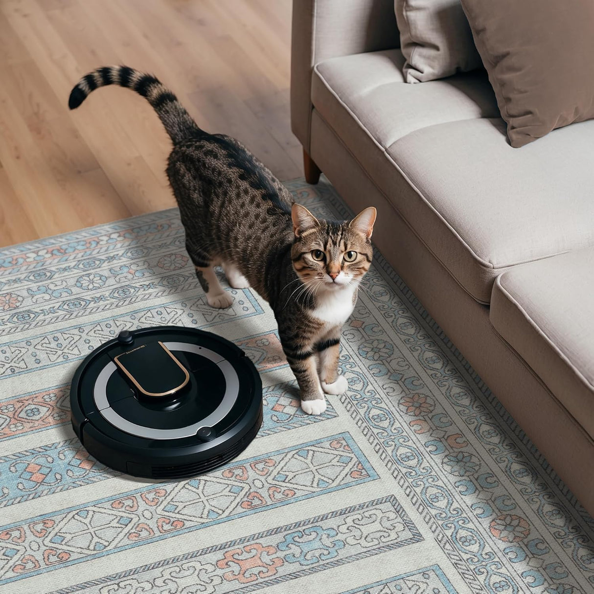 Alfombra Lavable Adiva 2'6x10 Antideslizante para Suelo