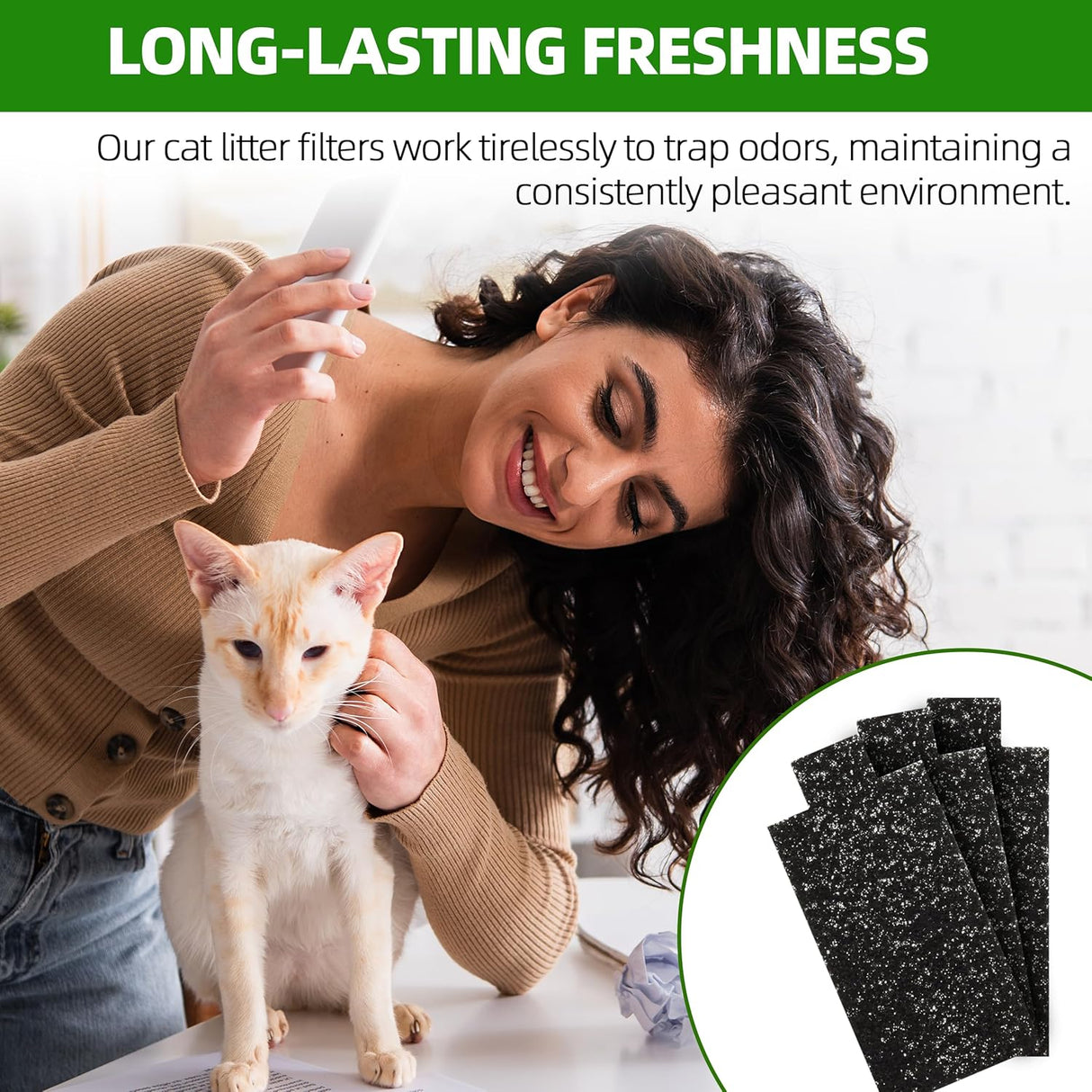 Filtros de Carbón y Algodón para Caja de Arena Pet Zone