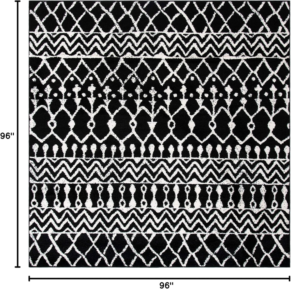 Alfombra Cuadrada Tulum, Diseño Boho Marroquí, Modelo TUL270Z