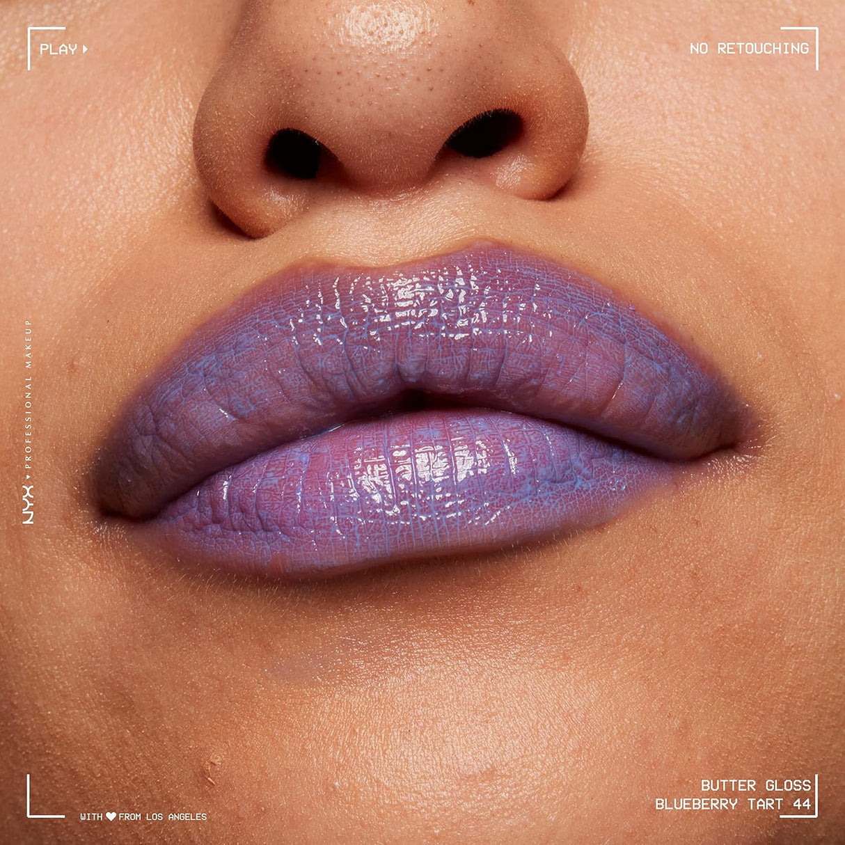 Brillo labial butter gloss NYX Azul (Blueberry Tart)