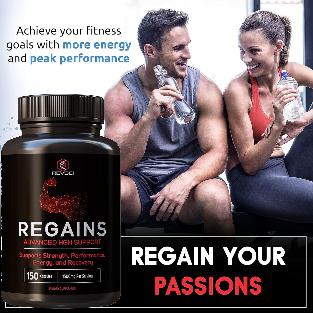 Suplementos para hombres y mujeres Impulso natural de GH