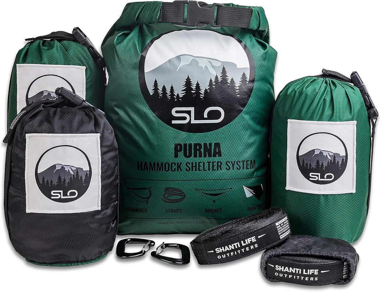 Hamaca de Camping con Red Antiinsectos y Lona Impermeable