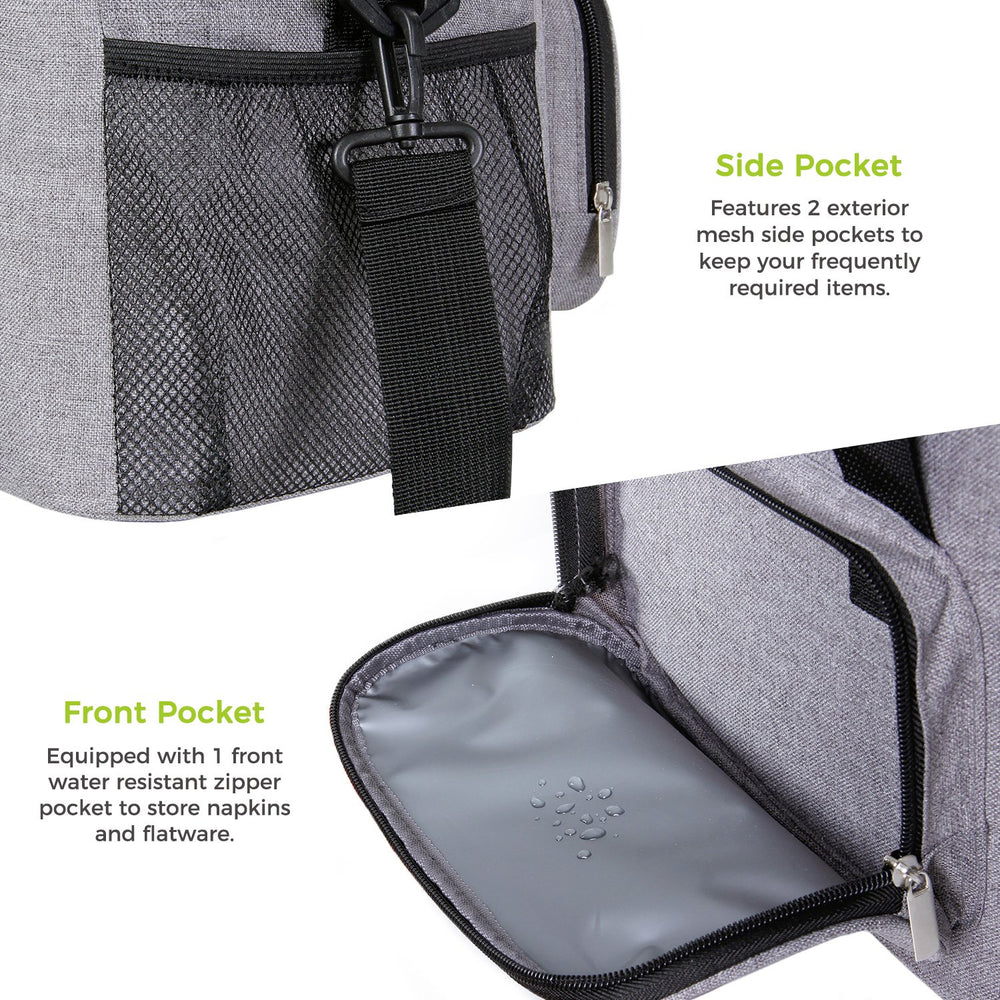Bolsa de almuerzo con aislamiento Lifewit 24-Large