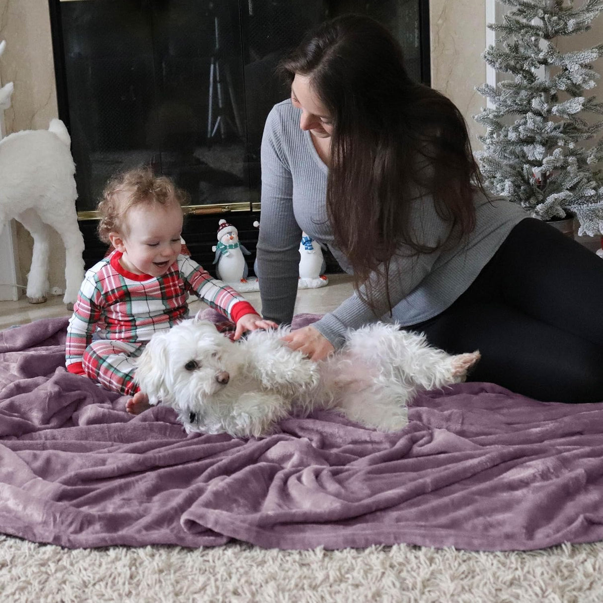 Manta de lana Bedsure, ligera, suave y acogedora, 50x60 pulgadas