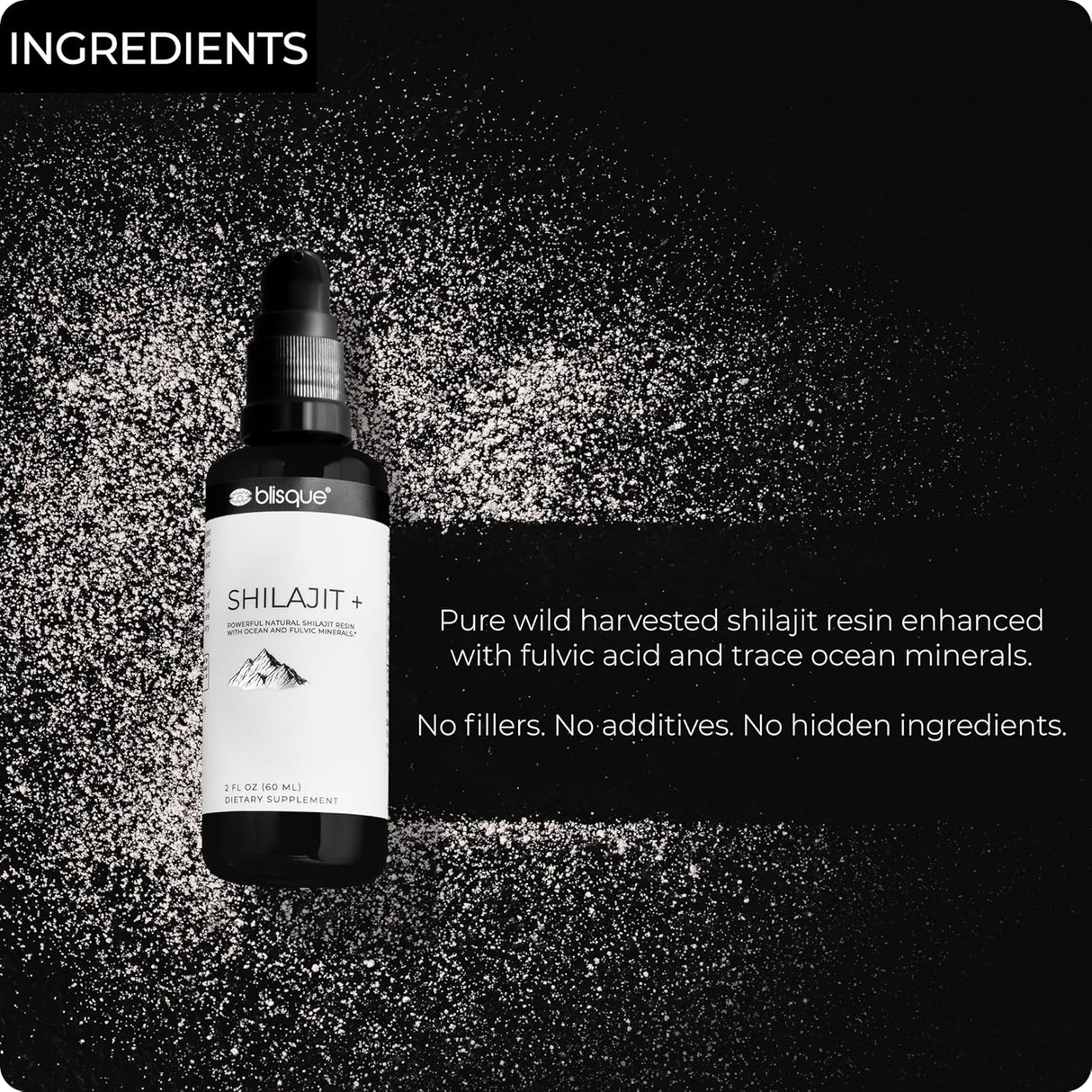 Suplemento Gotas minerales de resina Shilajit del Himalaya