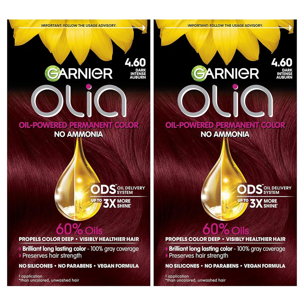 Garnier Olia Tinte castaño oscuro intenso, 2 unidades.