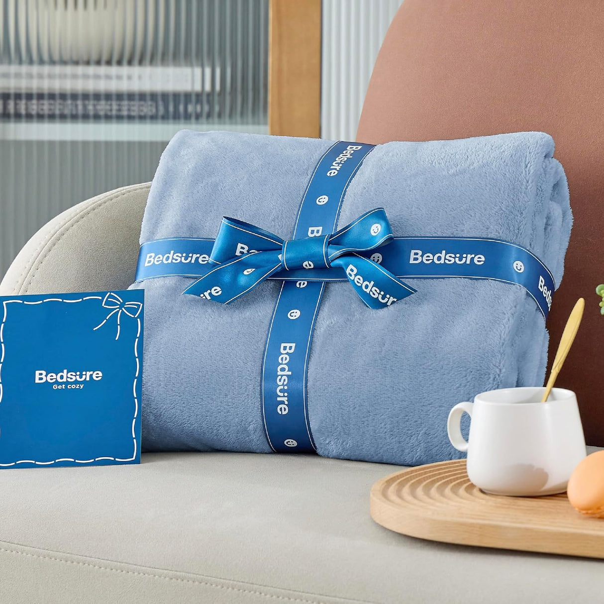 Manta Fleece Queen Bedsure - Suave, Ligera, 90x90 pulgadas