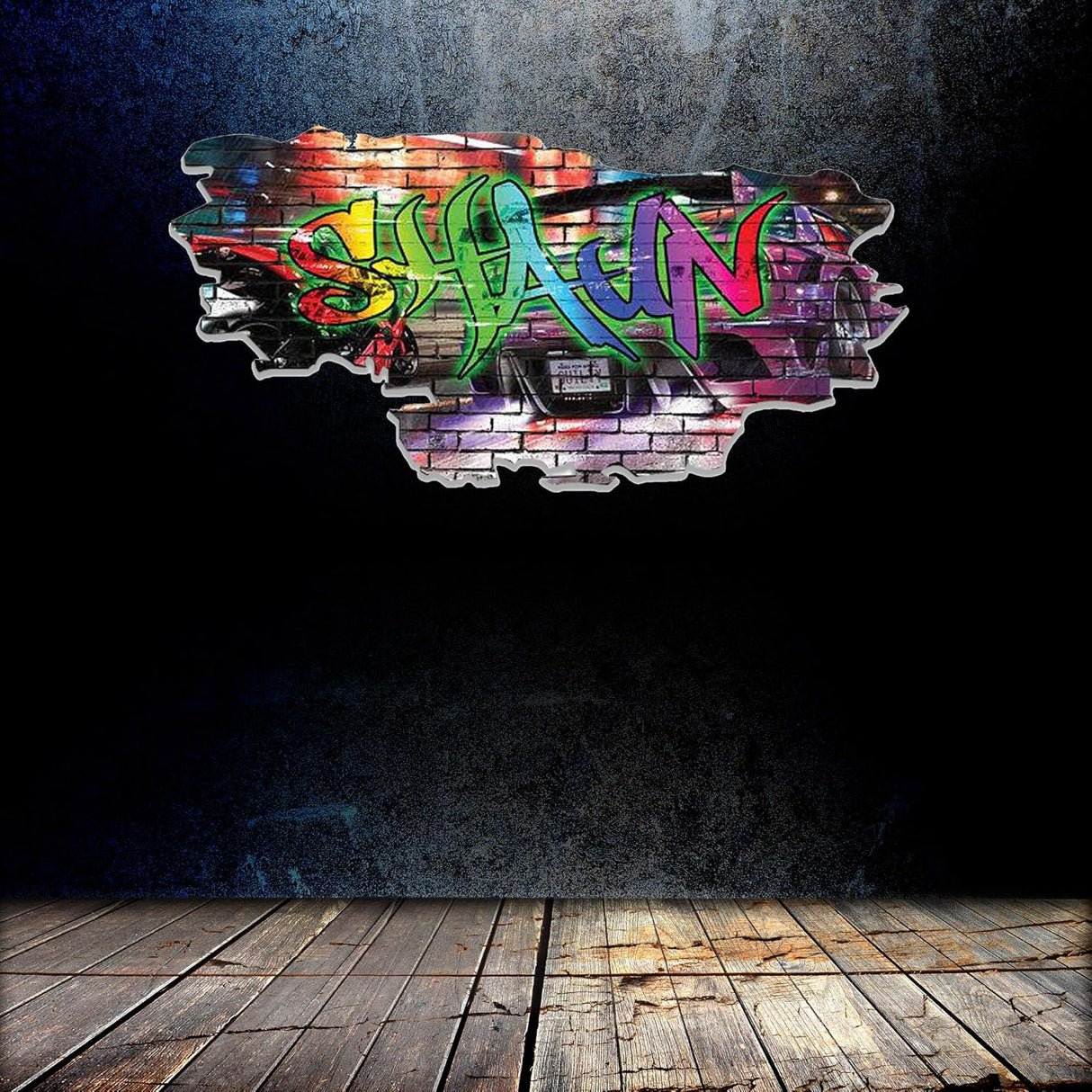 calcomanía de nombre 3D personalizado