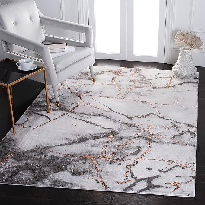 Alfombra de área moderna abstracta, fácil cuidado, CFT877P