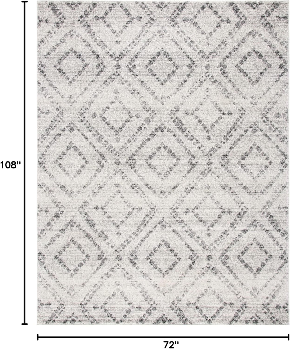 Alfombra de área moderna, diseño en diamante, ADR131C