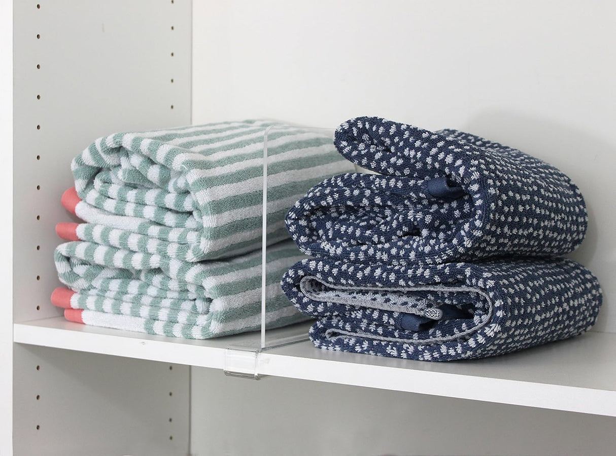 Divisor de estante acrílico transparente (4)