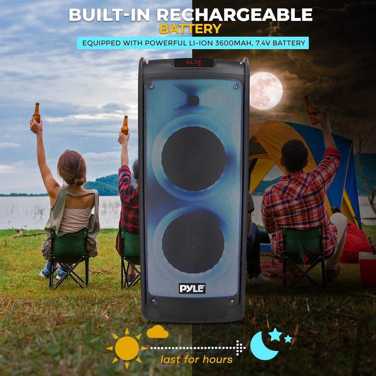 Sistema de altavoces PA Bluetooth portátil de 500 W