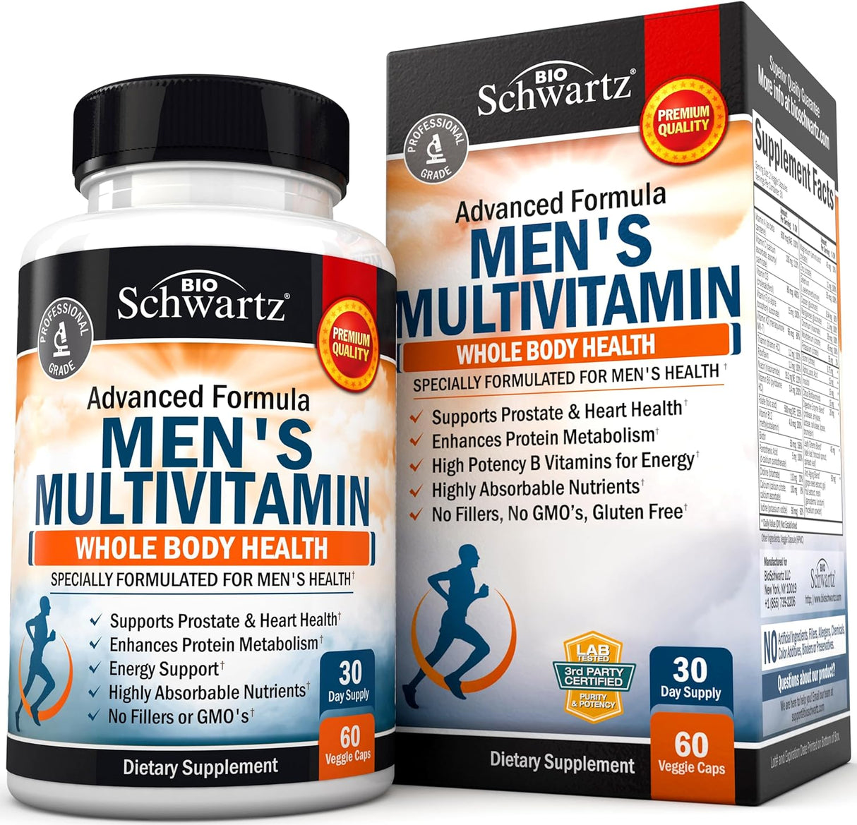 Multivitamínico para hombres con vitaminas y zinc