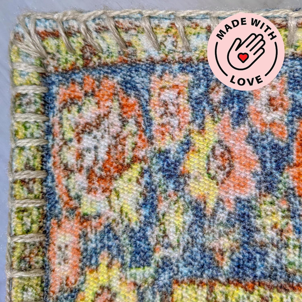 Mandala Life ART Funda de cojín de suelo con decoración bohemia verde azulado, 24 x 8 pulgadas, puf cuadrado marroquí, otomano de algodón estampado