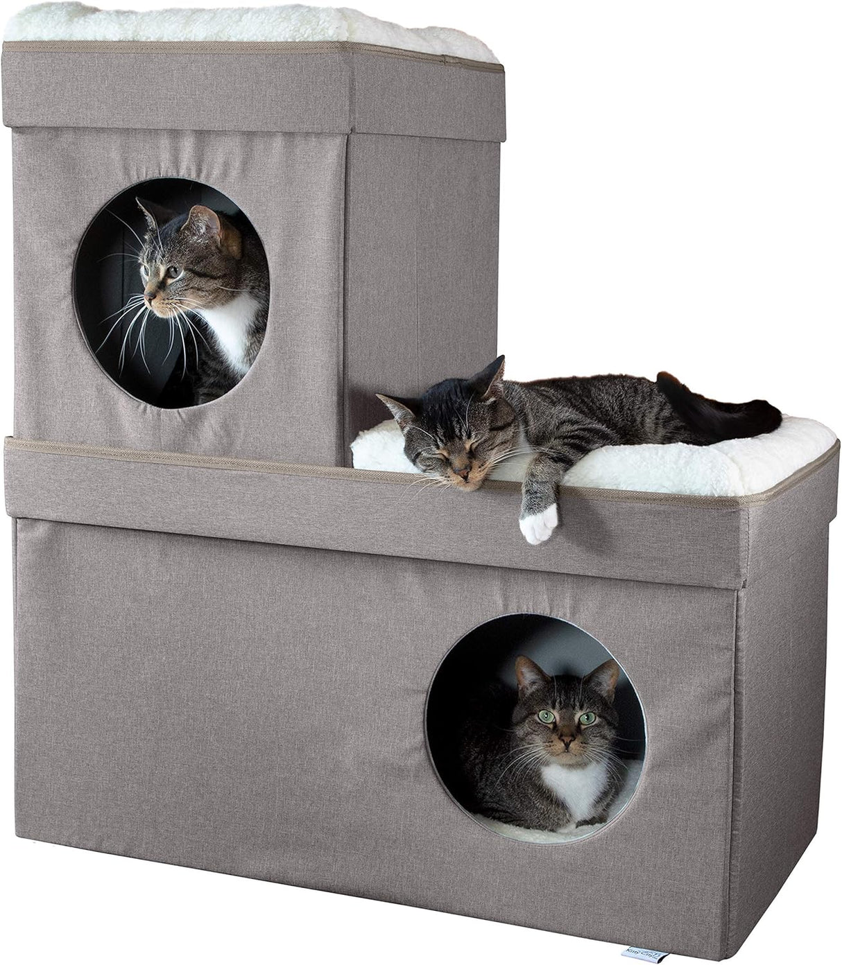 Condo para gatos Kitty City, apilable, cama pop-up, CM-10074