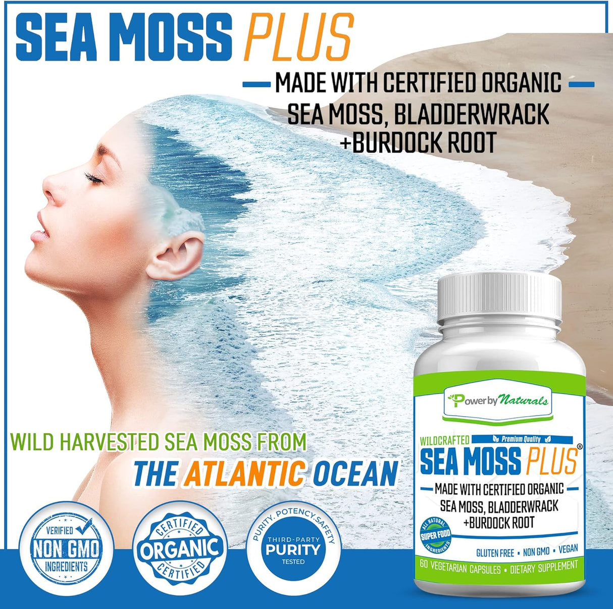 Suplementos Alimenticios orgánicos con musgo marino irlandés