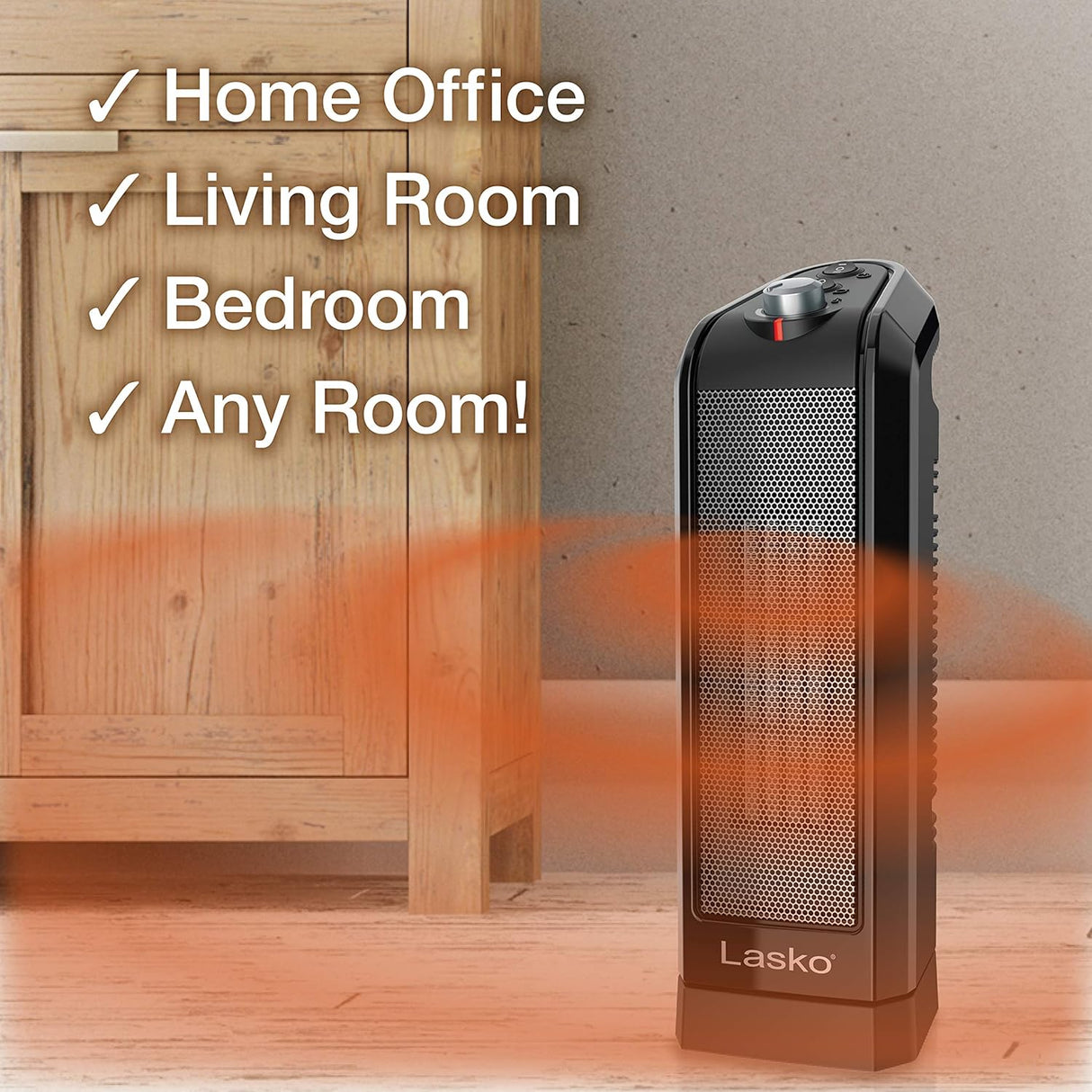 Calentador de espacio de torre de cerámica oscilante