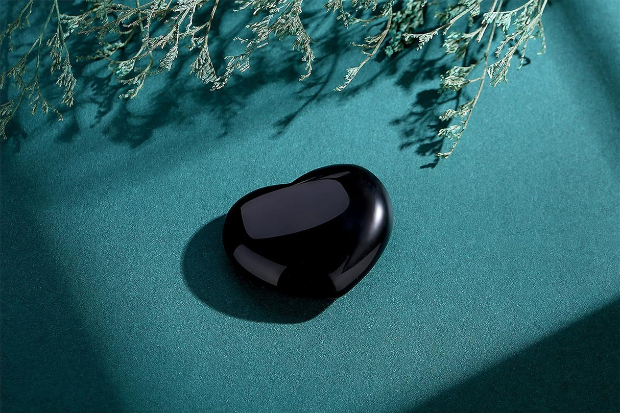 Corazón de cristal de 1.772 in, cristales curativos MAIBAOTA