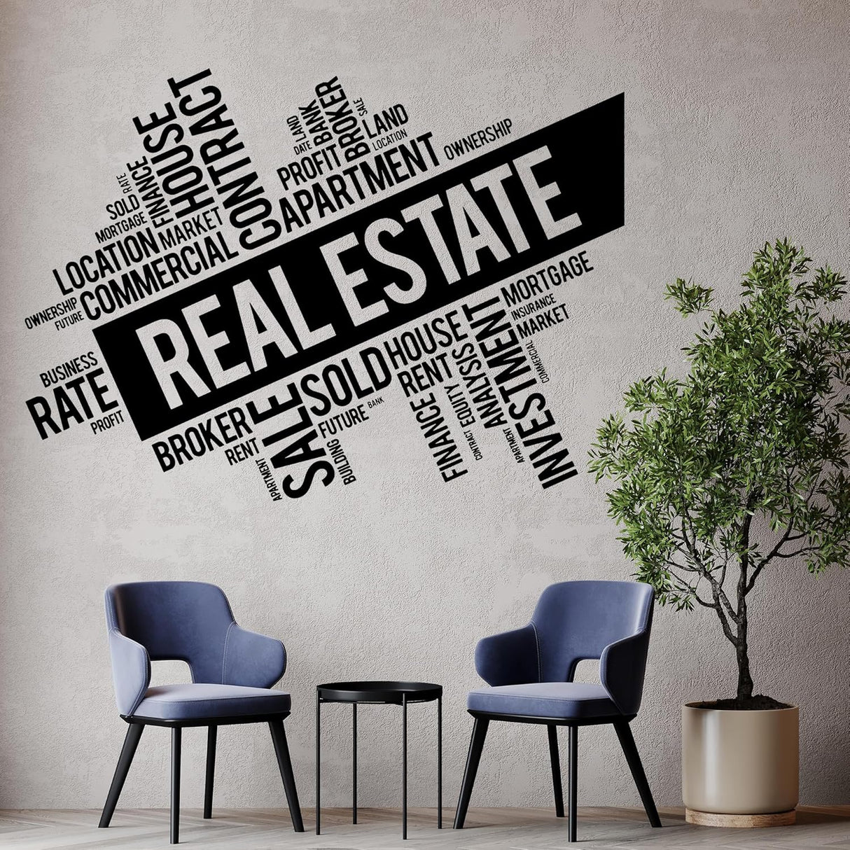 Vinilo Decorativo Corredor Inmobiliario Stickers Muralig5733