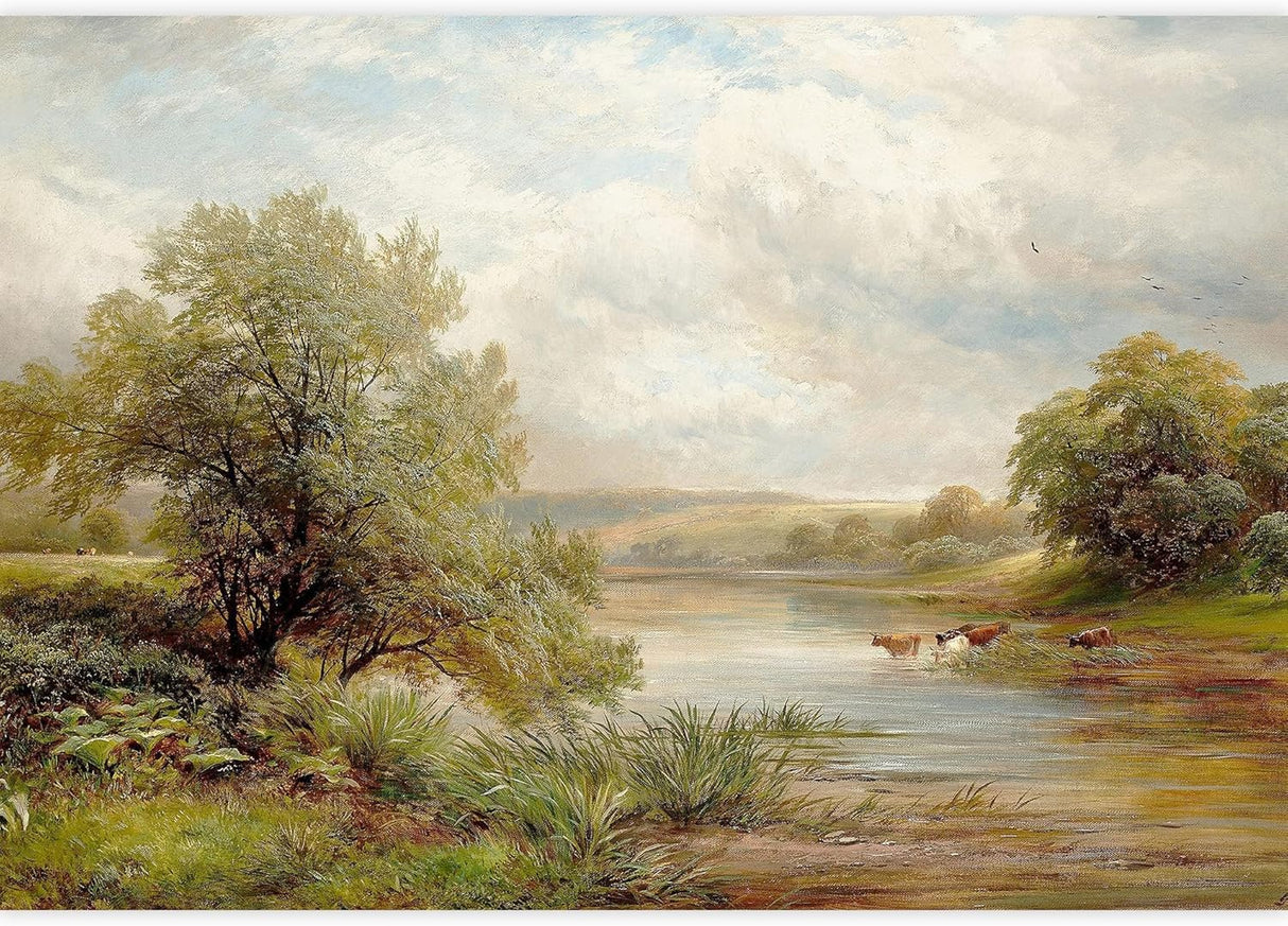 Adhesivo removible de pared/mural en colores pastel, bosque