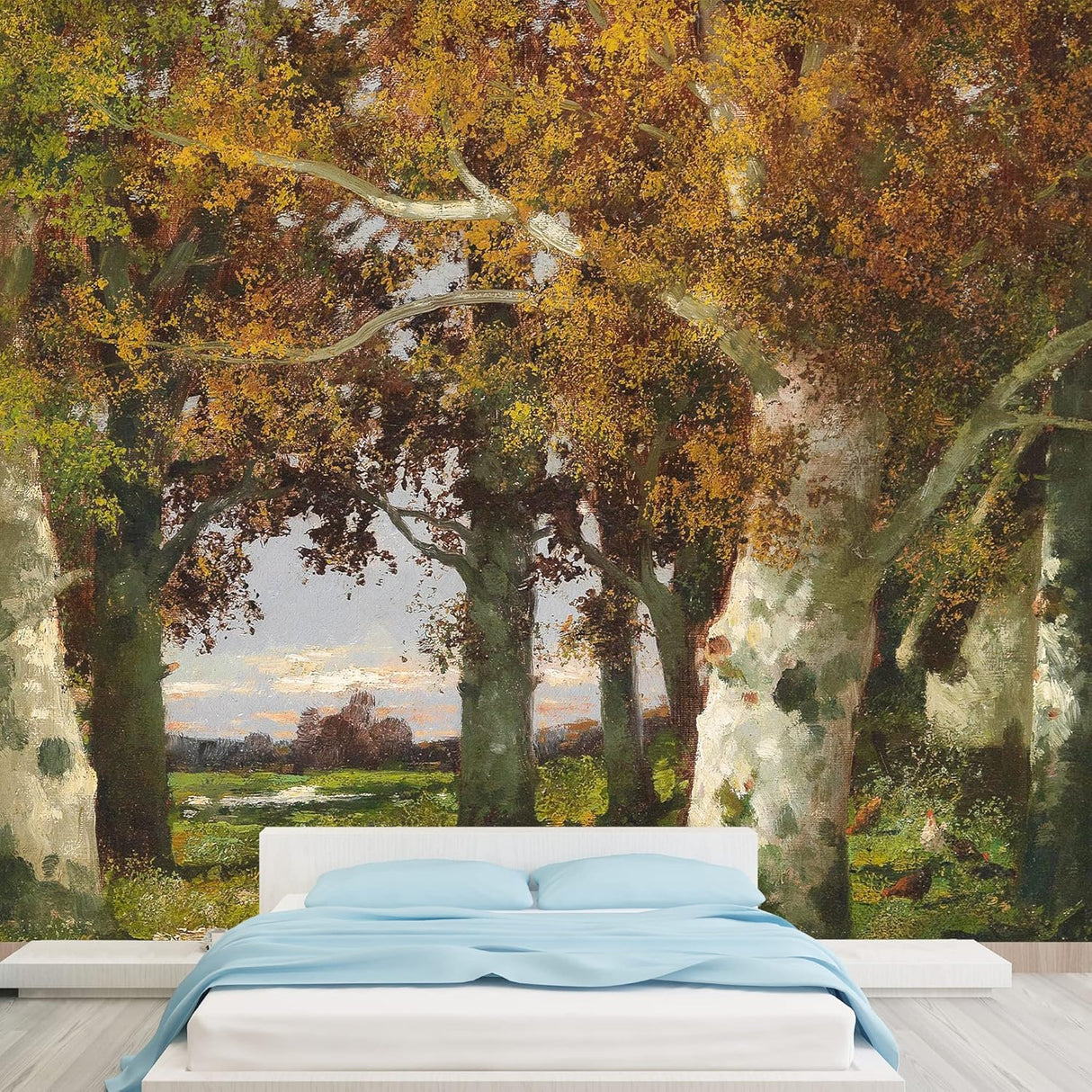 IDEA4WALL Adhesivo removible de pared/mural Otoño Sendero