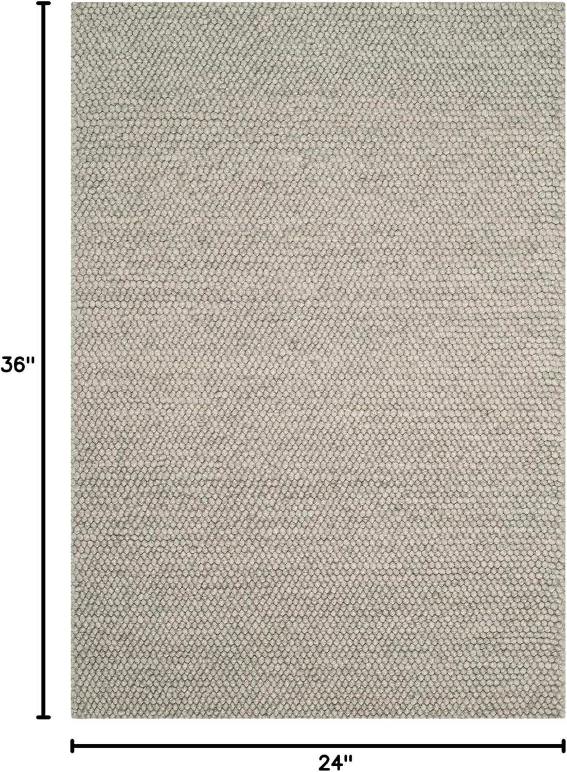 Alfombra de acento hecha a mano, ideal para áreas de alto tránsito, modelo NAT620C