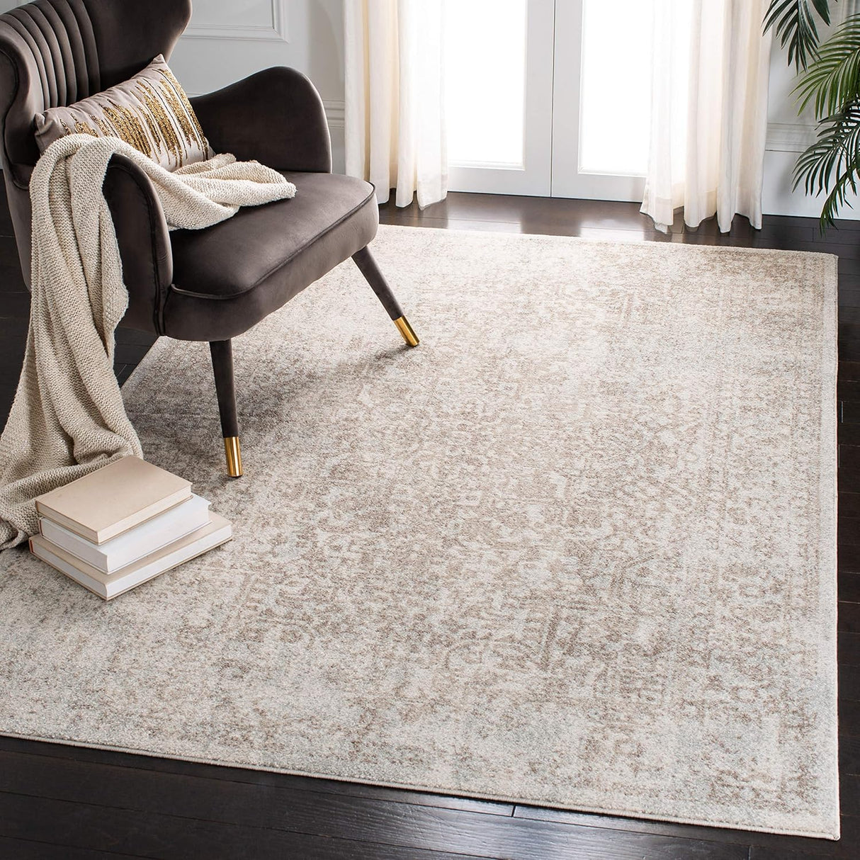 Alfombra Oriental Distressed No Desprende Pelusa EVK256E