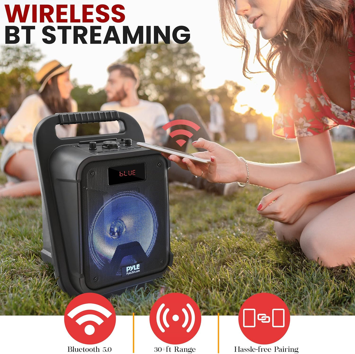 Parlante Portátil Bluetooth PYLE-PRO PPHP87TLB