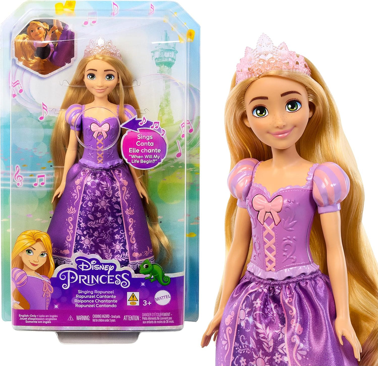 Muñeca Cantante Rapunzel, Mattel, Canta Cuando Pasará Mi Vida