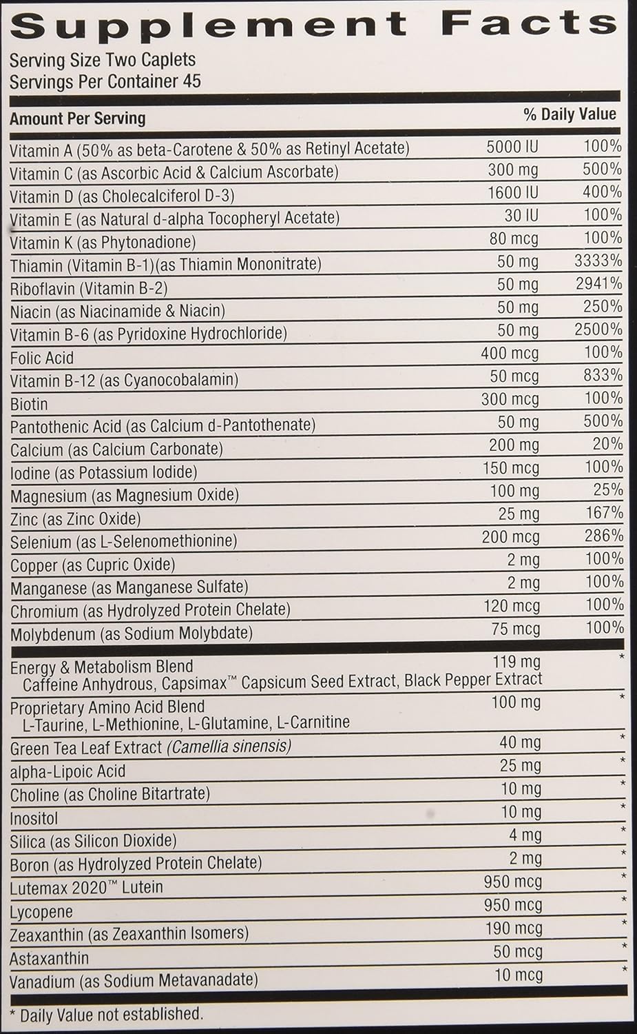 GNC Suplemento de energía y metabolismo Mega Men 90 unidades