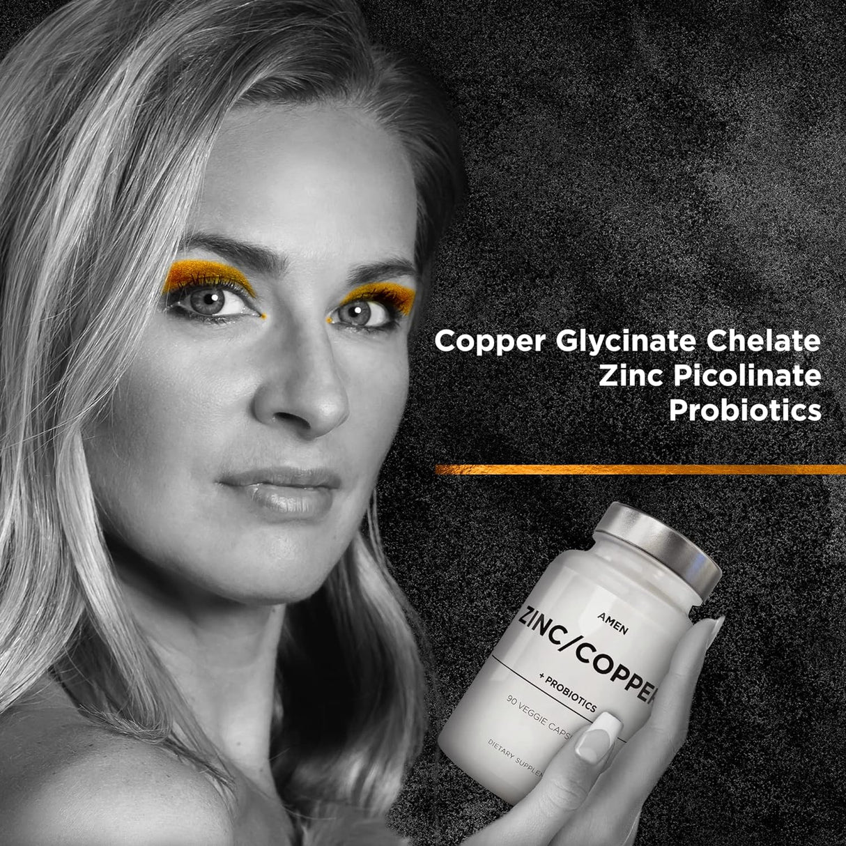 Suplemento de zinc y cobre + probióticos de zinc de 50 mg