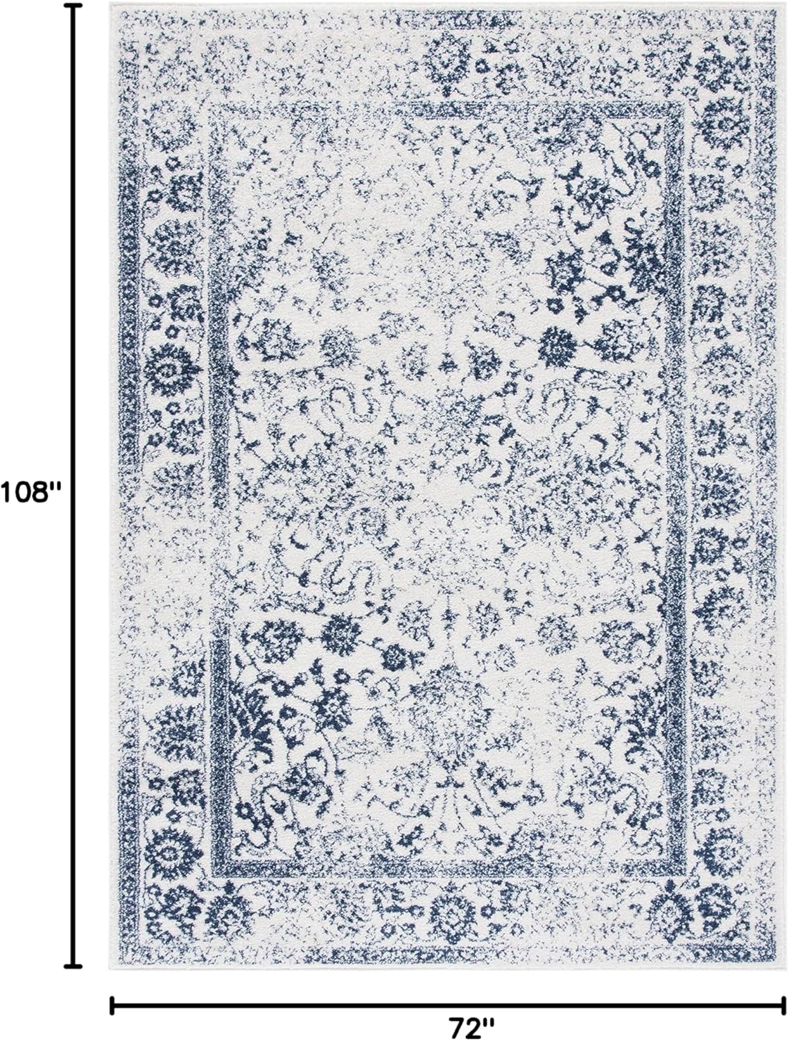 Alfombra Área Oriental Desgastada, Fácil Cuidado, ADR109M