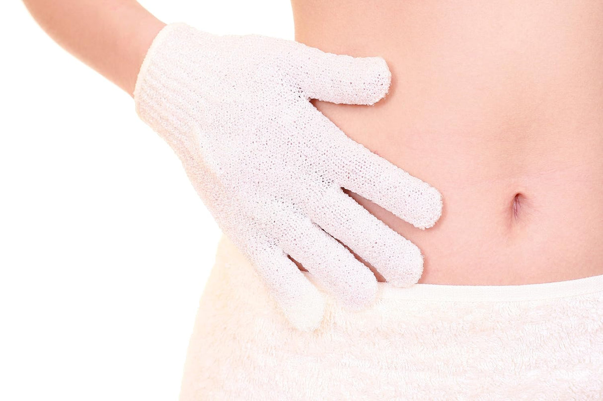 Guantes Exfoliantes Linda, Pack de 4, Suaves y Efectivos