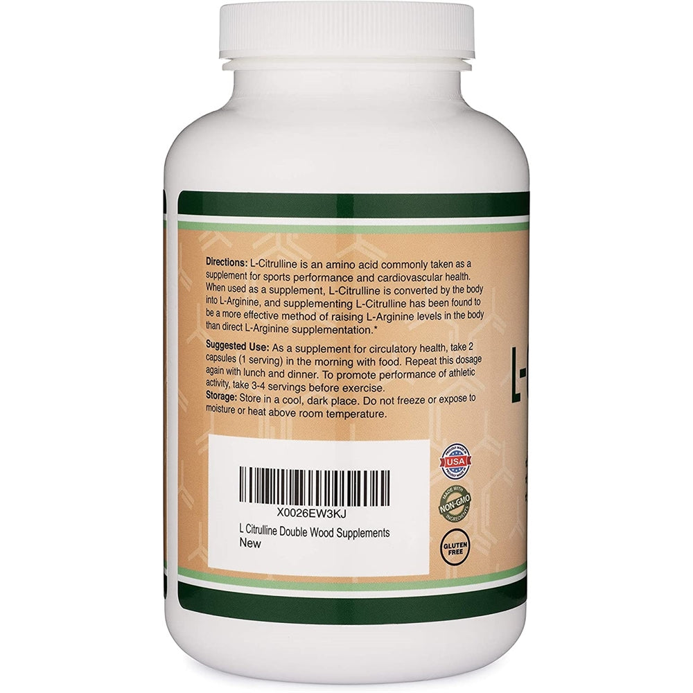 Suplemento L-citrulina arginina y óxido nítrico 1.200 mg